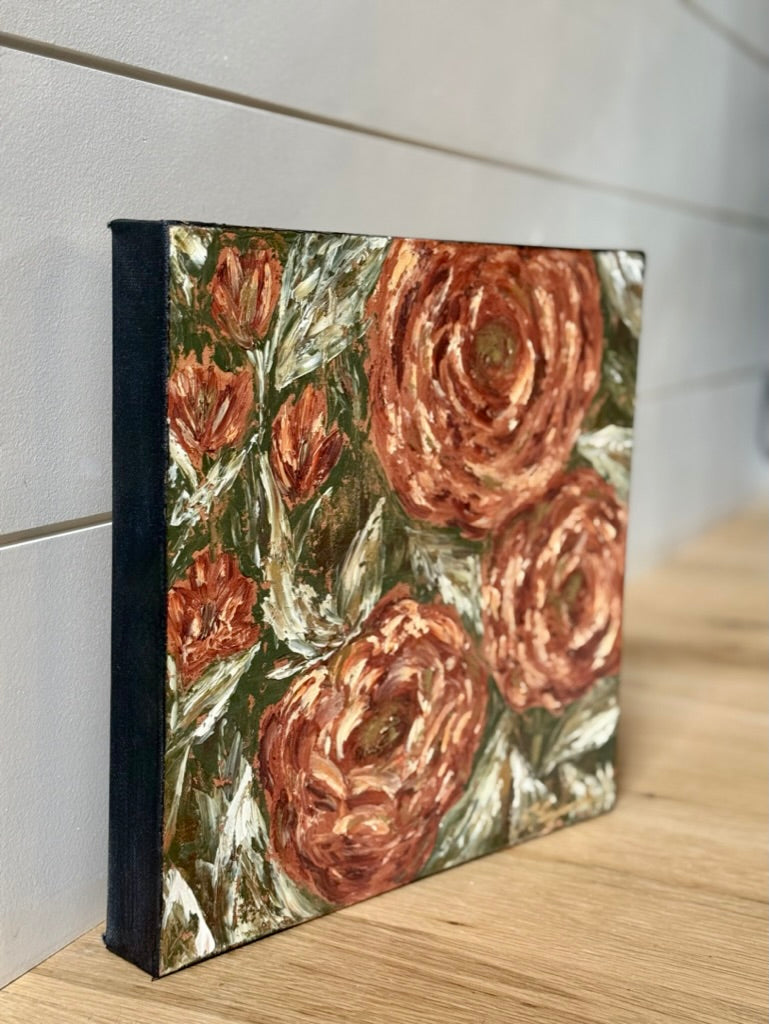 Original art 'garden party' 12x12"