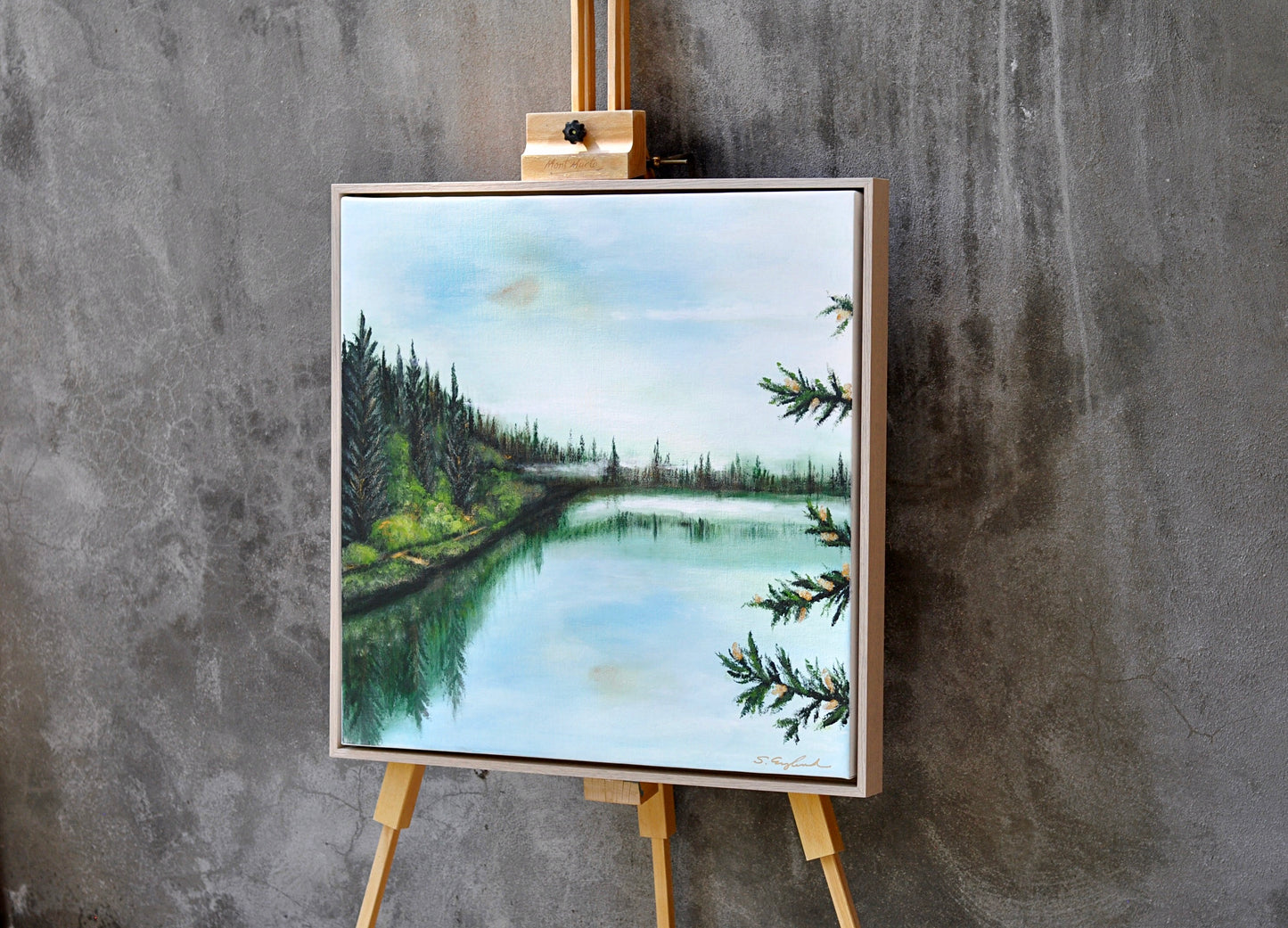 'Take a moment' 20x20" original art on canvas