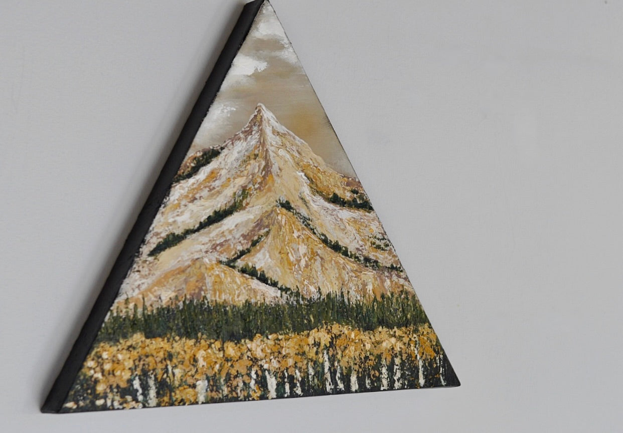 'Elated' 20" triangle original art