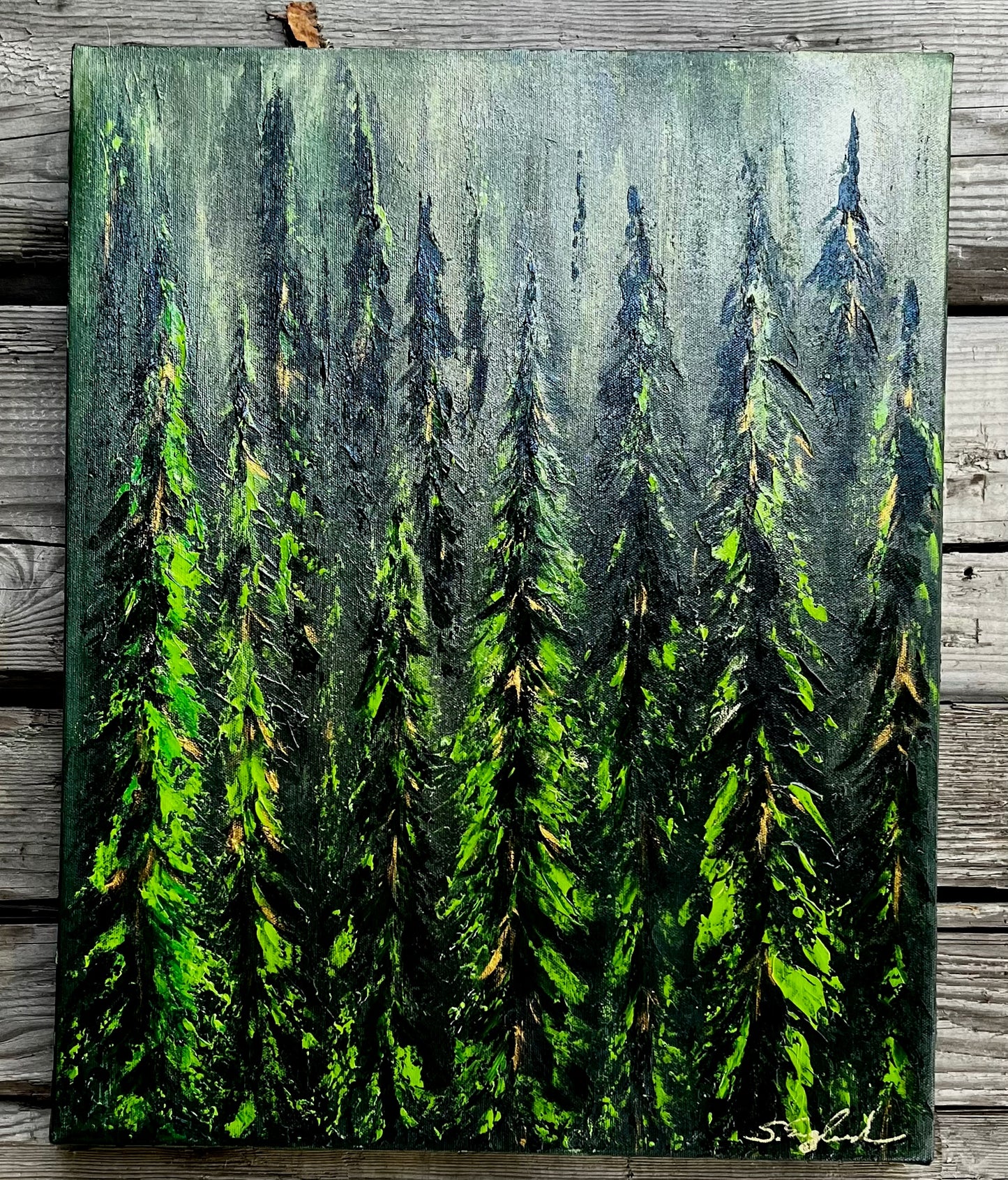 'In a mood'16x20" Original art