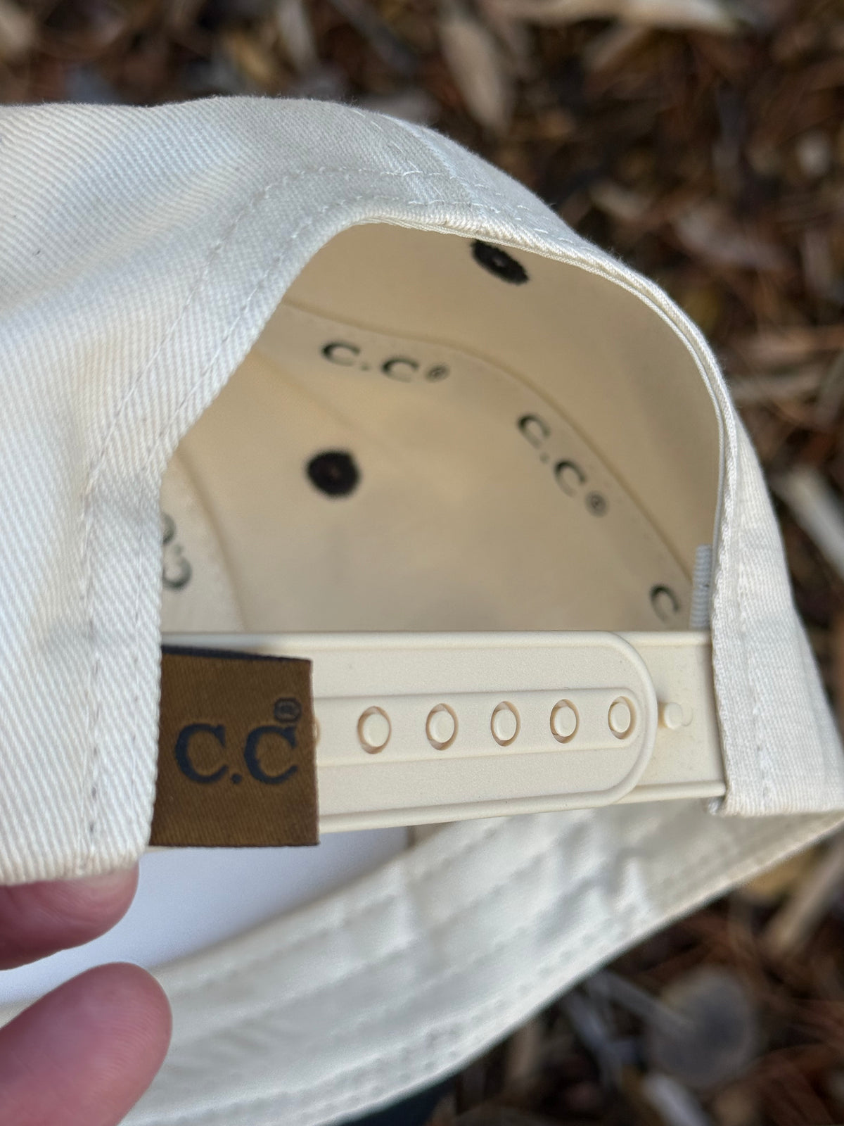 Hand painted wearable art painted on cream/black canvas ball cap - Wyoming vibes