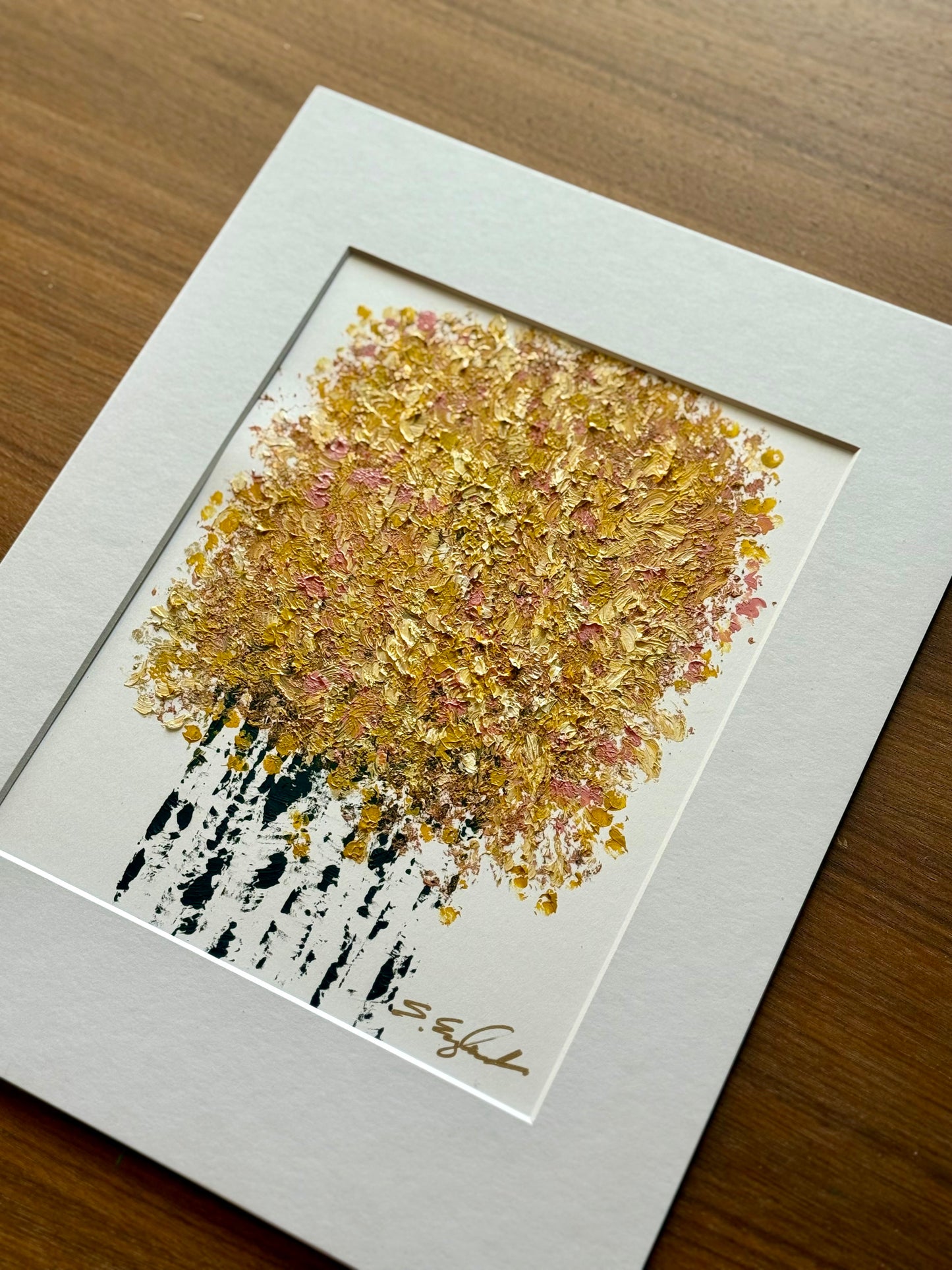 Original art on paper - 8x10 art in 11x14" mat