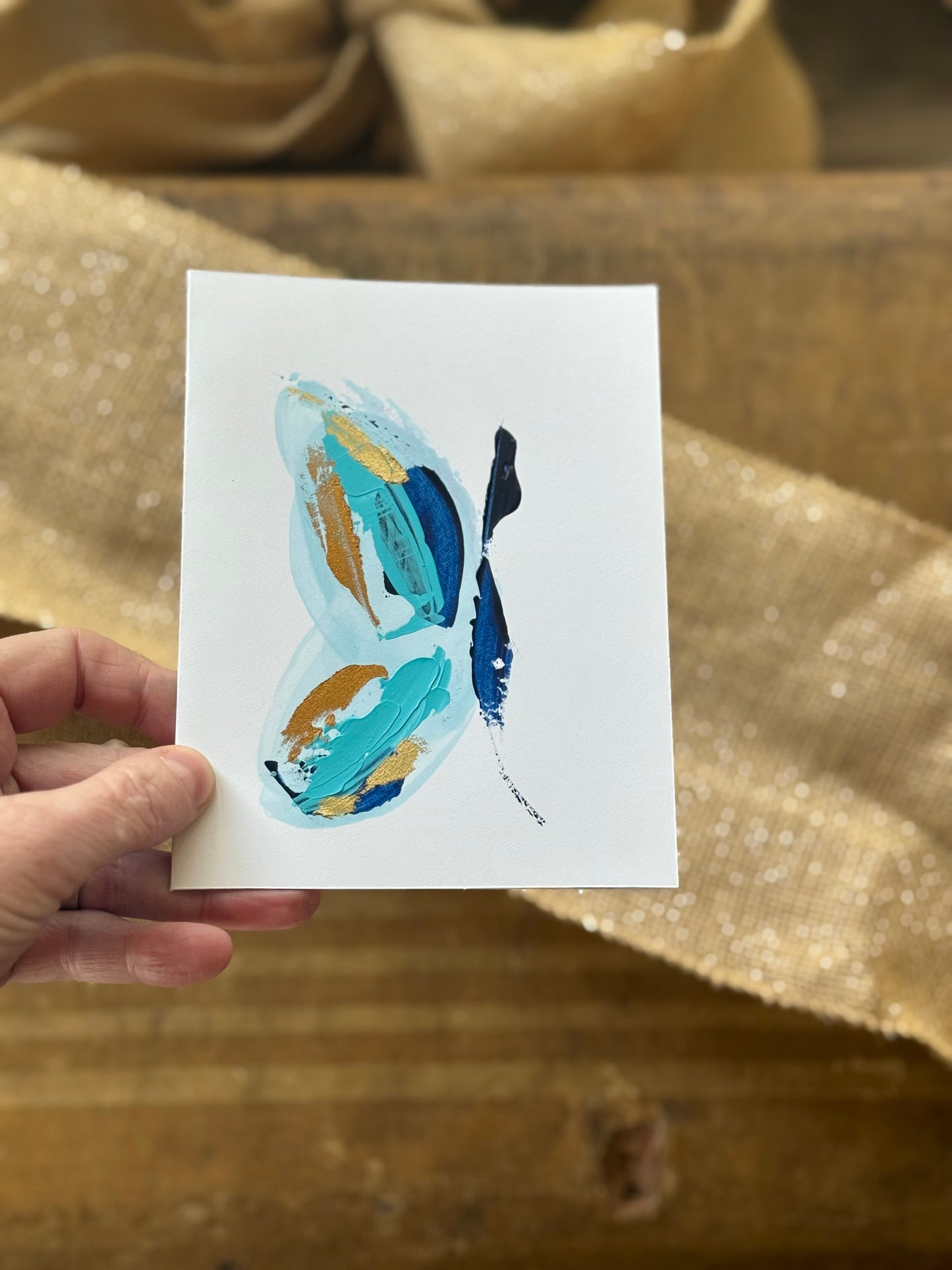 Original art cards - pack of five butterflies