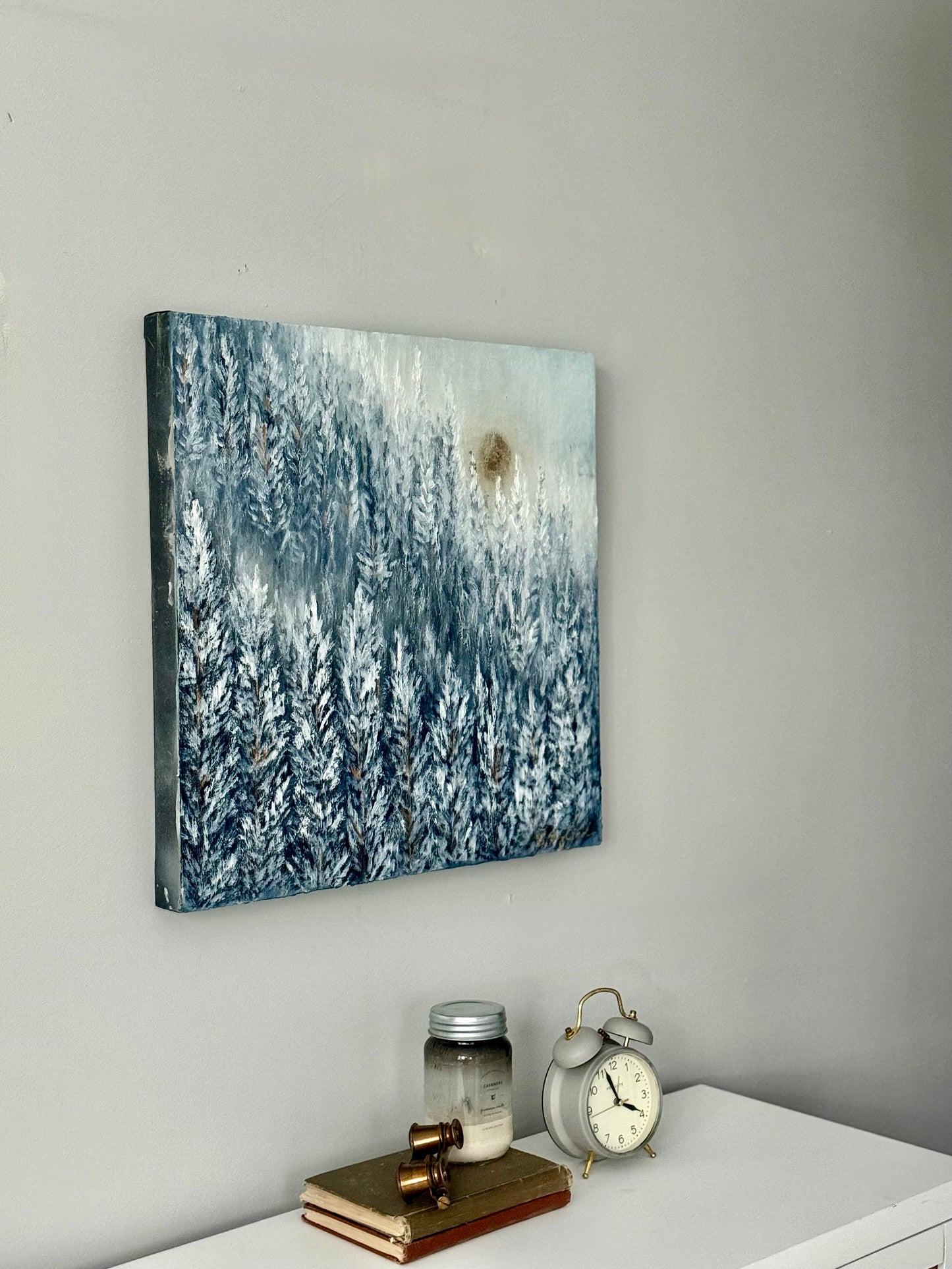 Original art 'Brisk morning' 20x20" canvas art