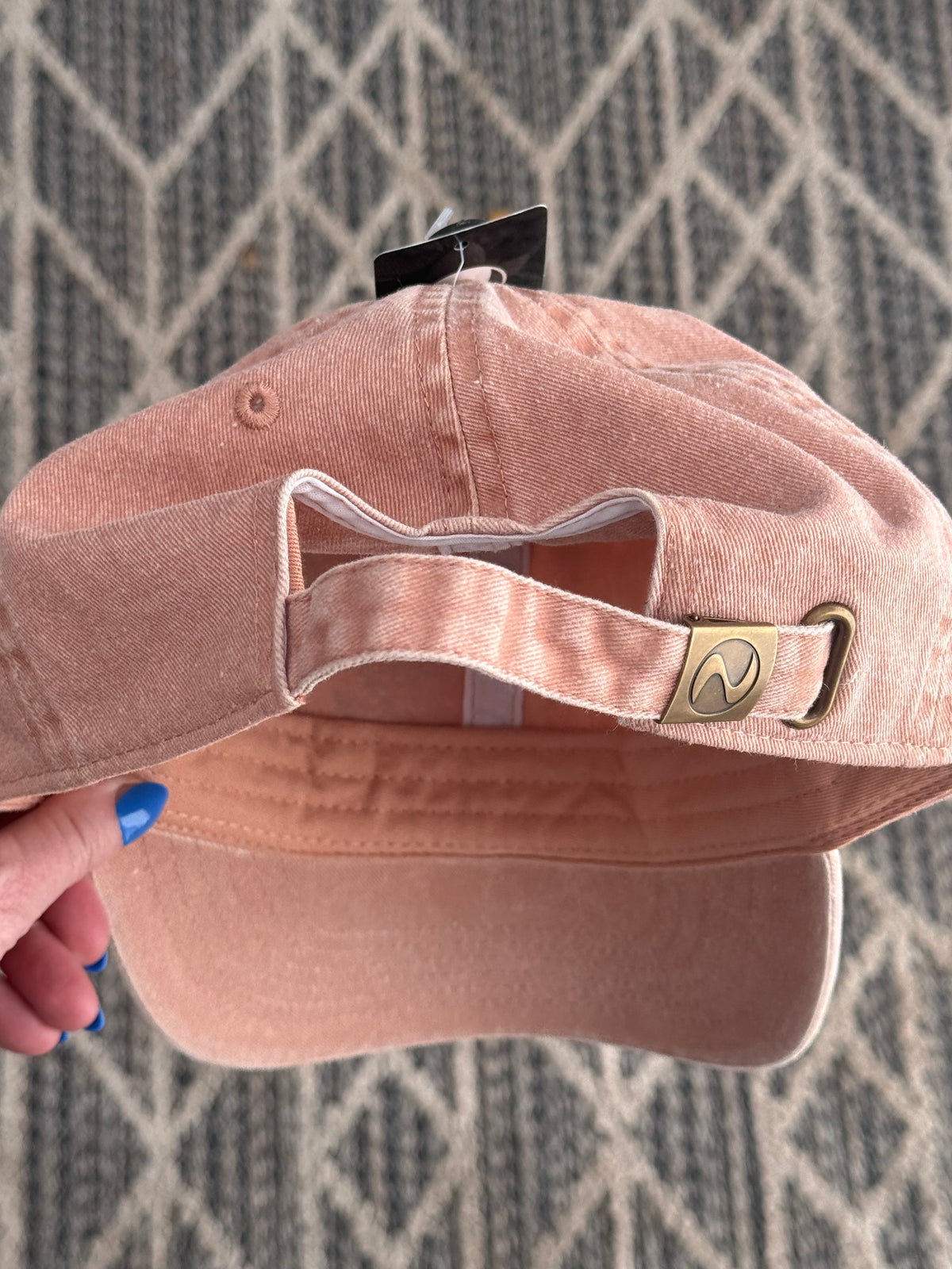Hand painted baseball canvas hat - wildflowers