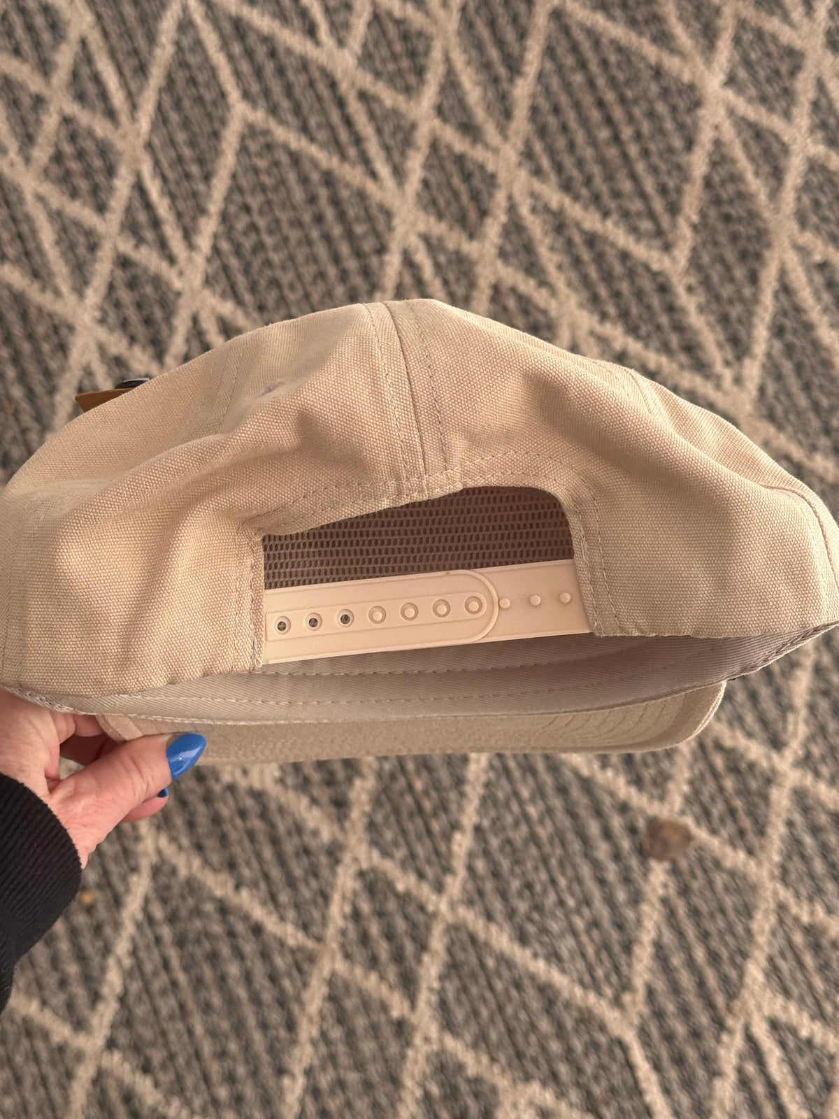 Hand Painted desert vibes on tan flat brim hat