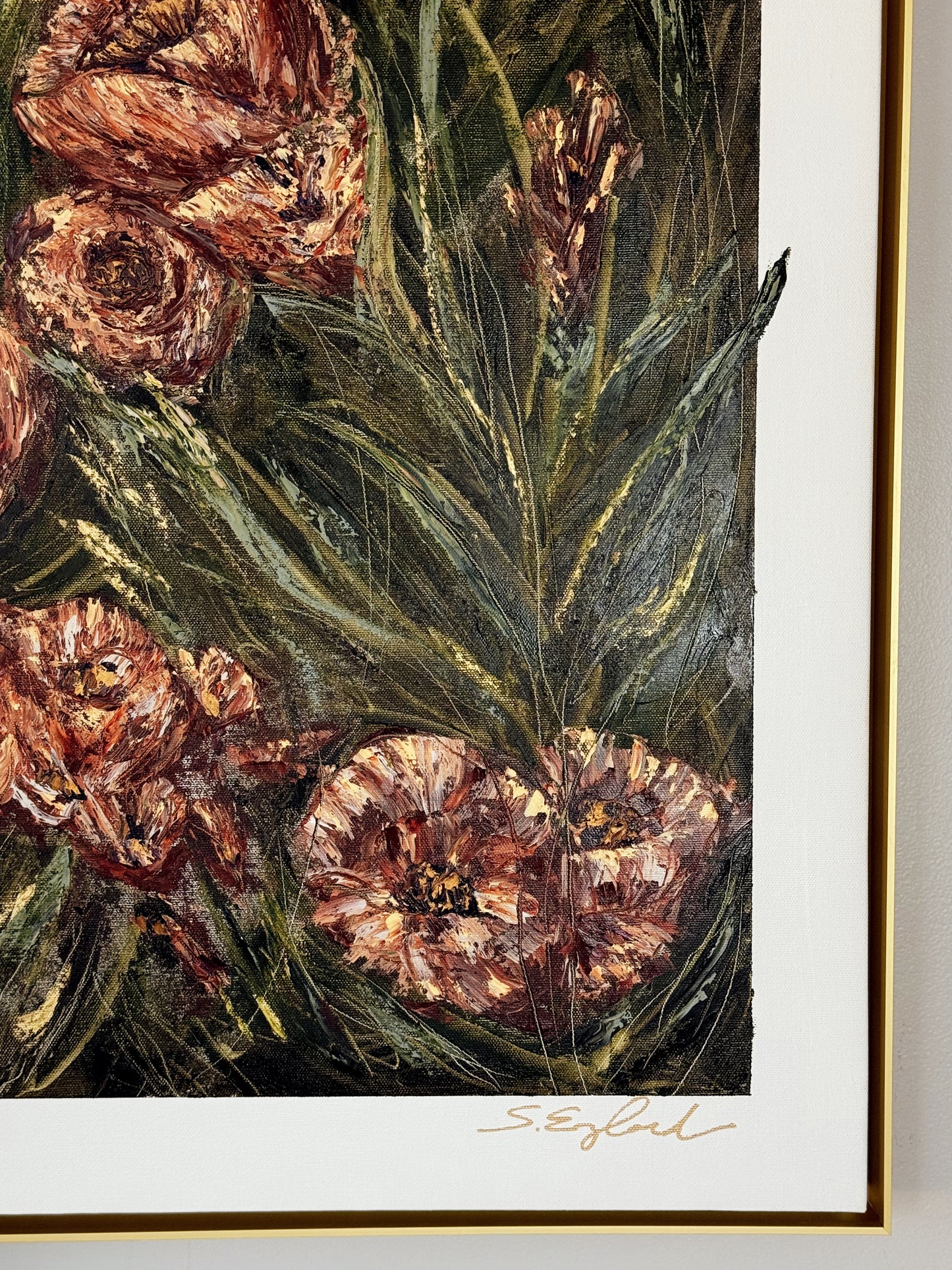 24x36" Original art " Garden Walk"