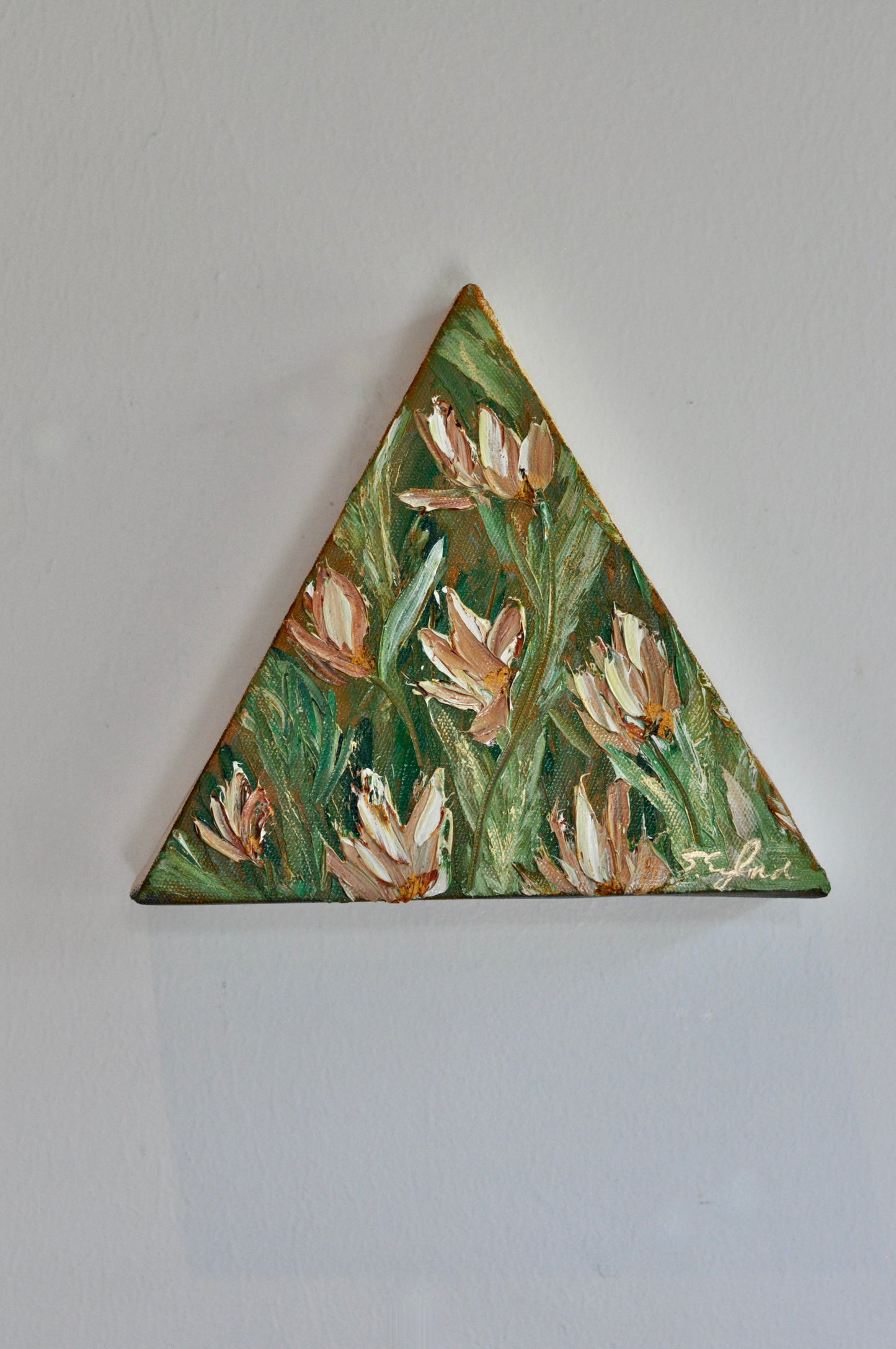 Original art 'peek a boo gardens' 8x8x8