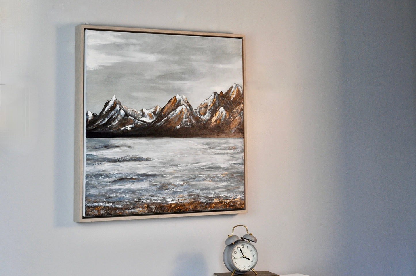 'take a deep breath'  20x20" framed original art