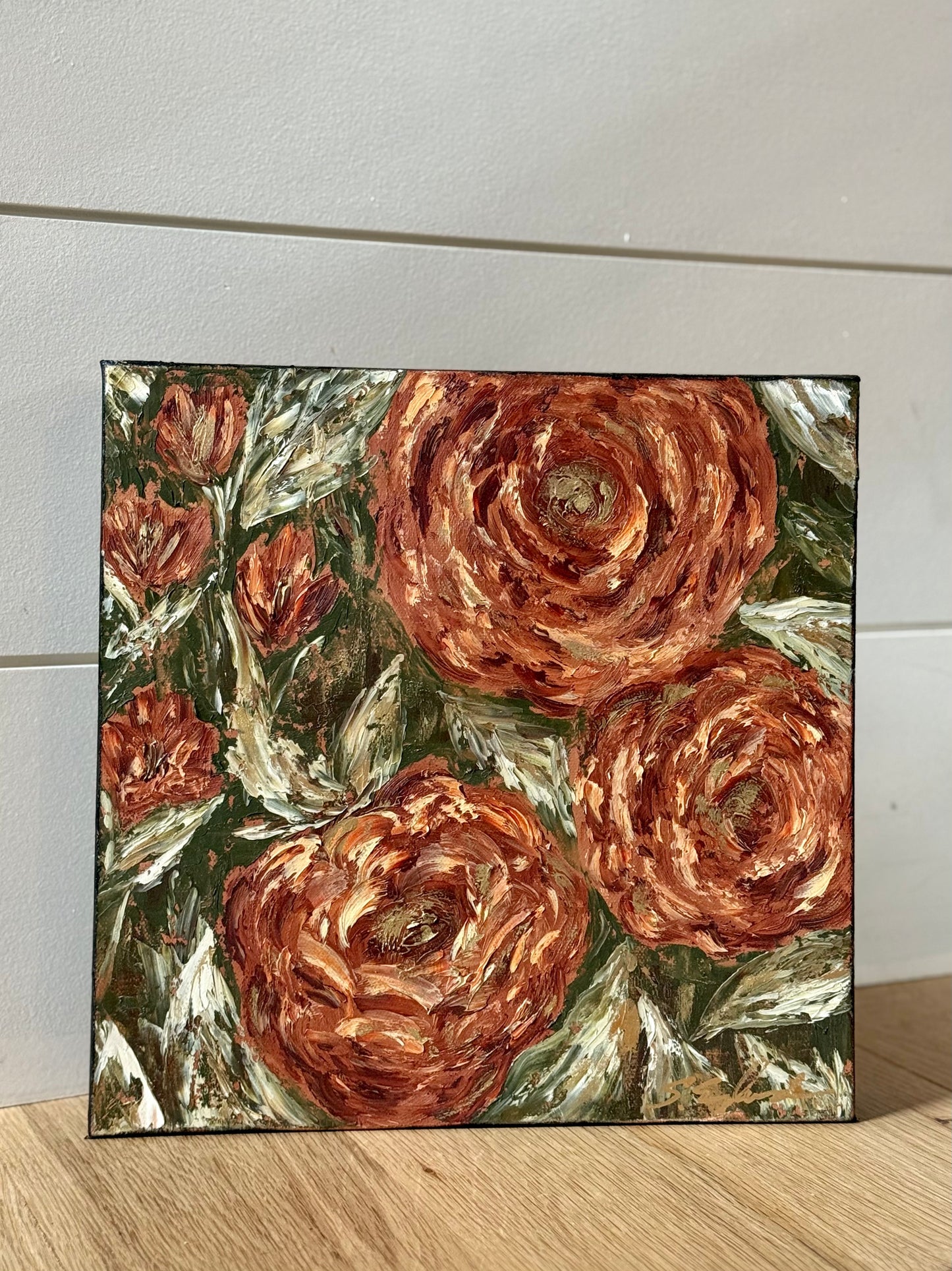 Original art 'garden party' 12x12"