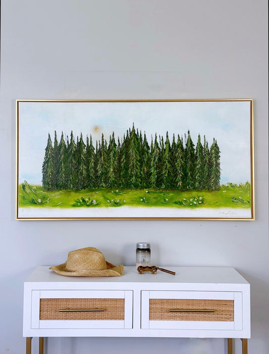 'plant a seed' spring addition 24x48" original art