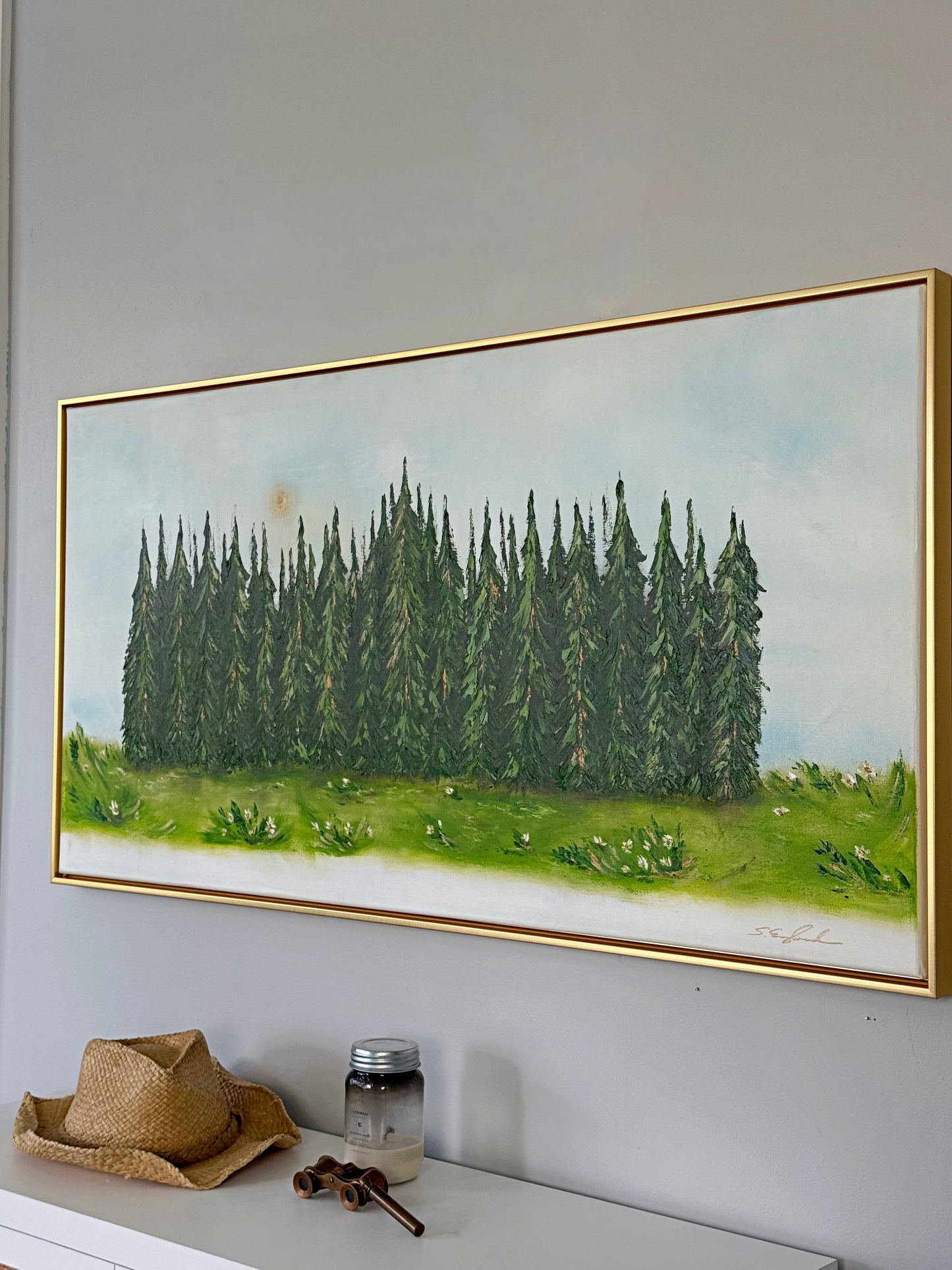 'plant a seed' spring addition 24x48" original art