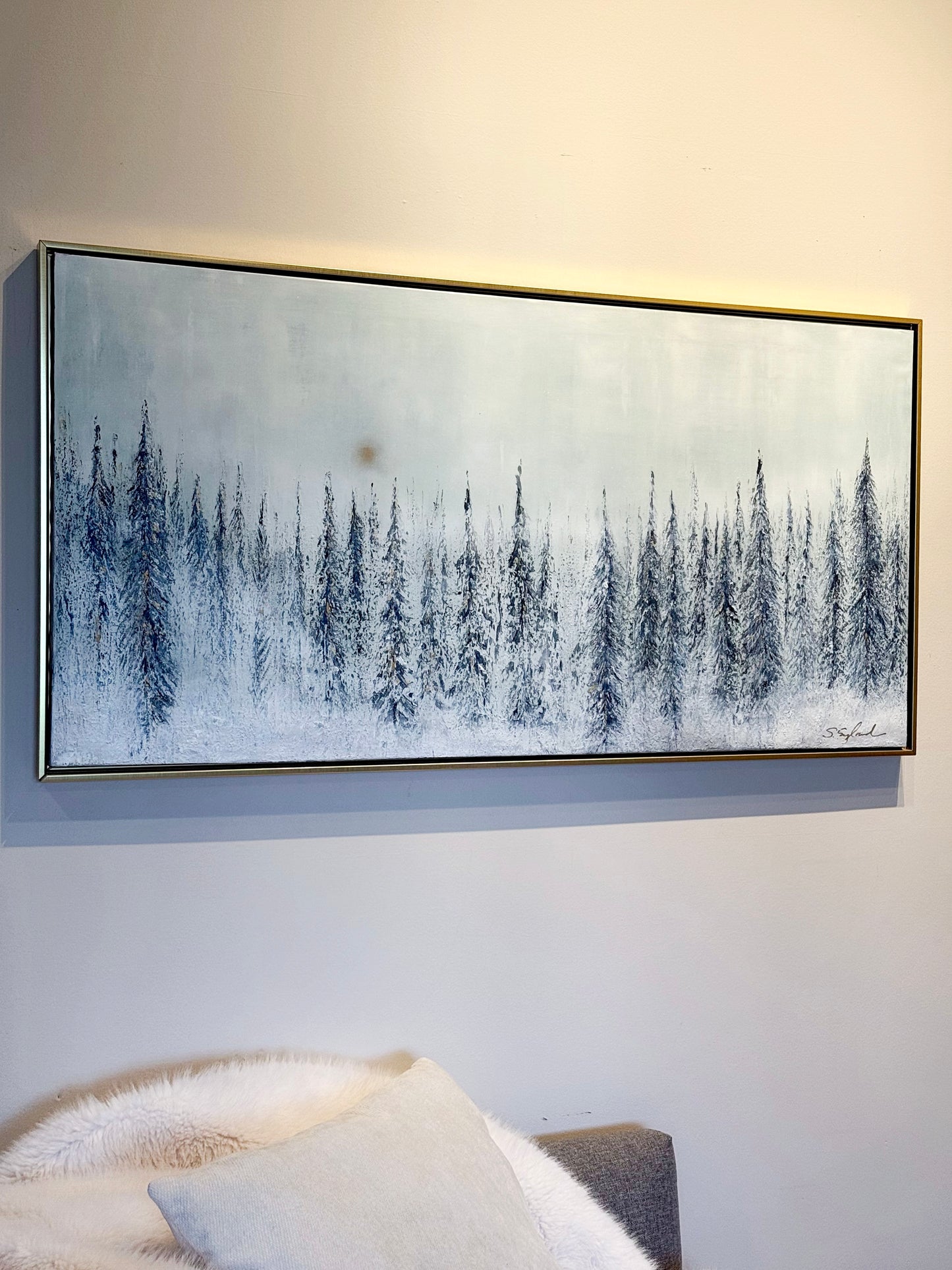 'head in the clouds' 24x48" original art