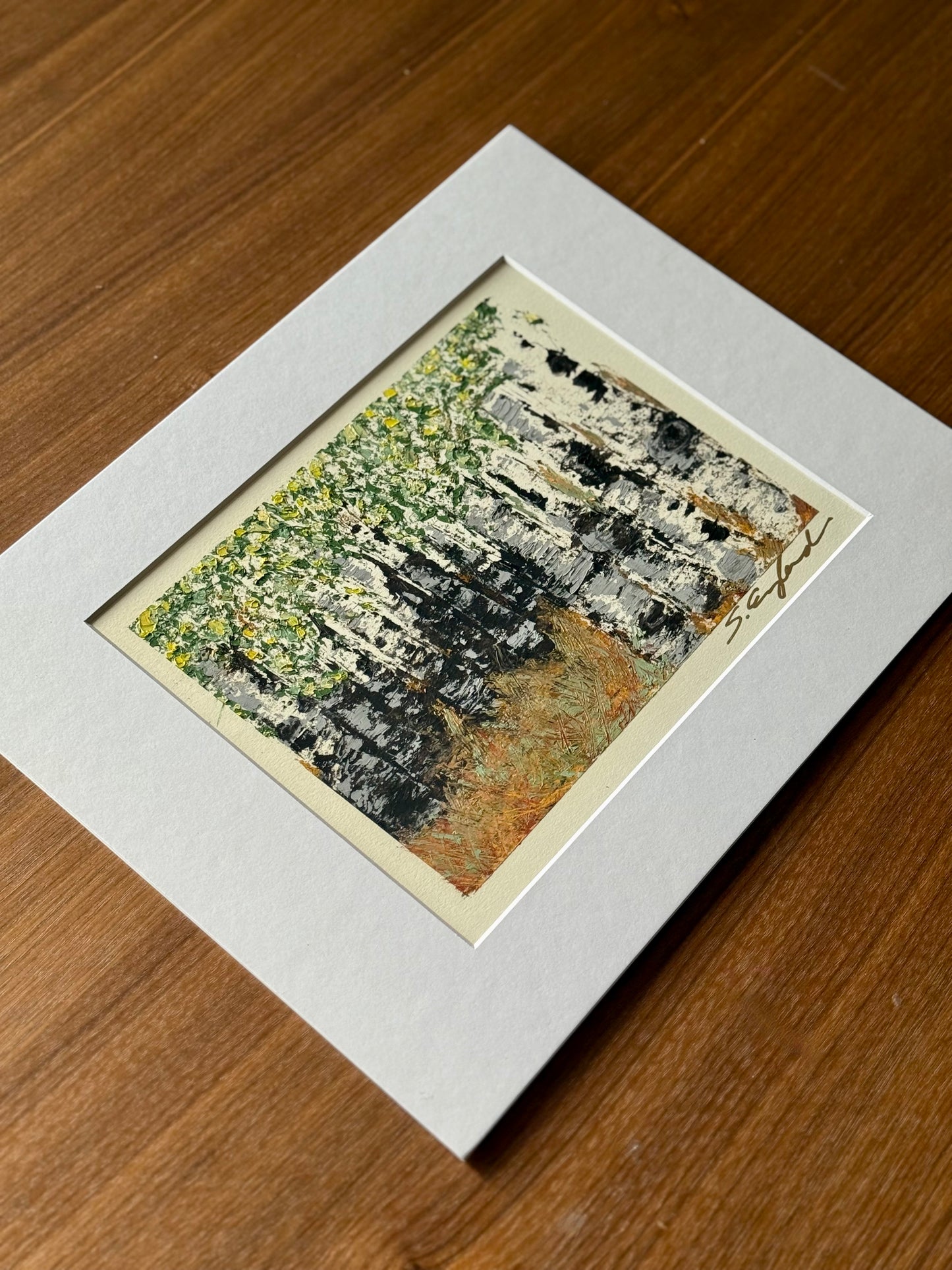 Original art 'Into the woods' fits 11x14" frame