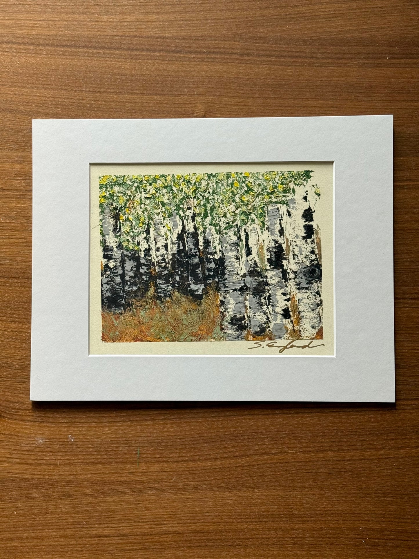 Original art 'Into the woods' fits 11x14" frame