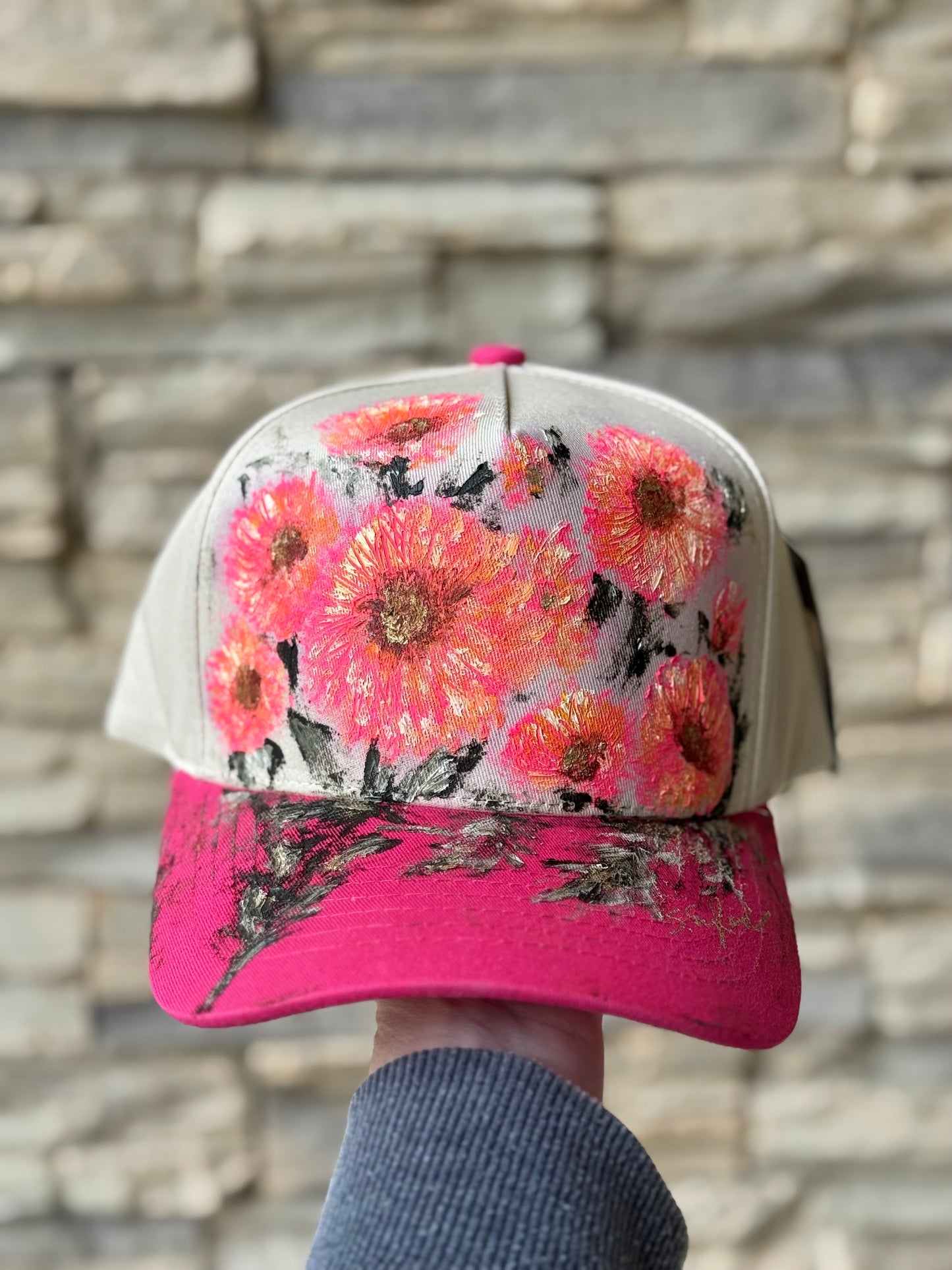 Wearable art original art trucker hat