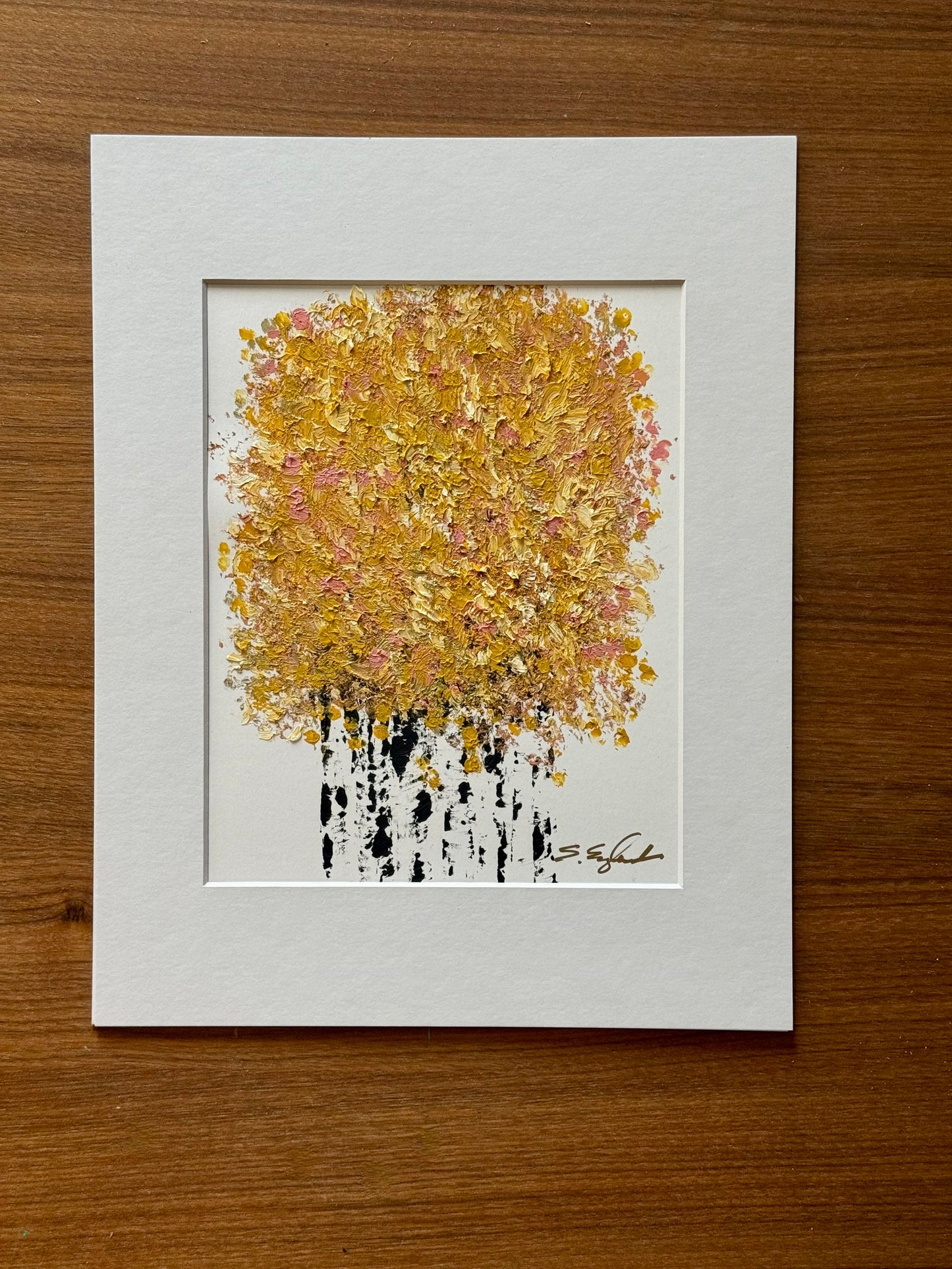 Original art on paper - 8x10 art in 11x14" mat