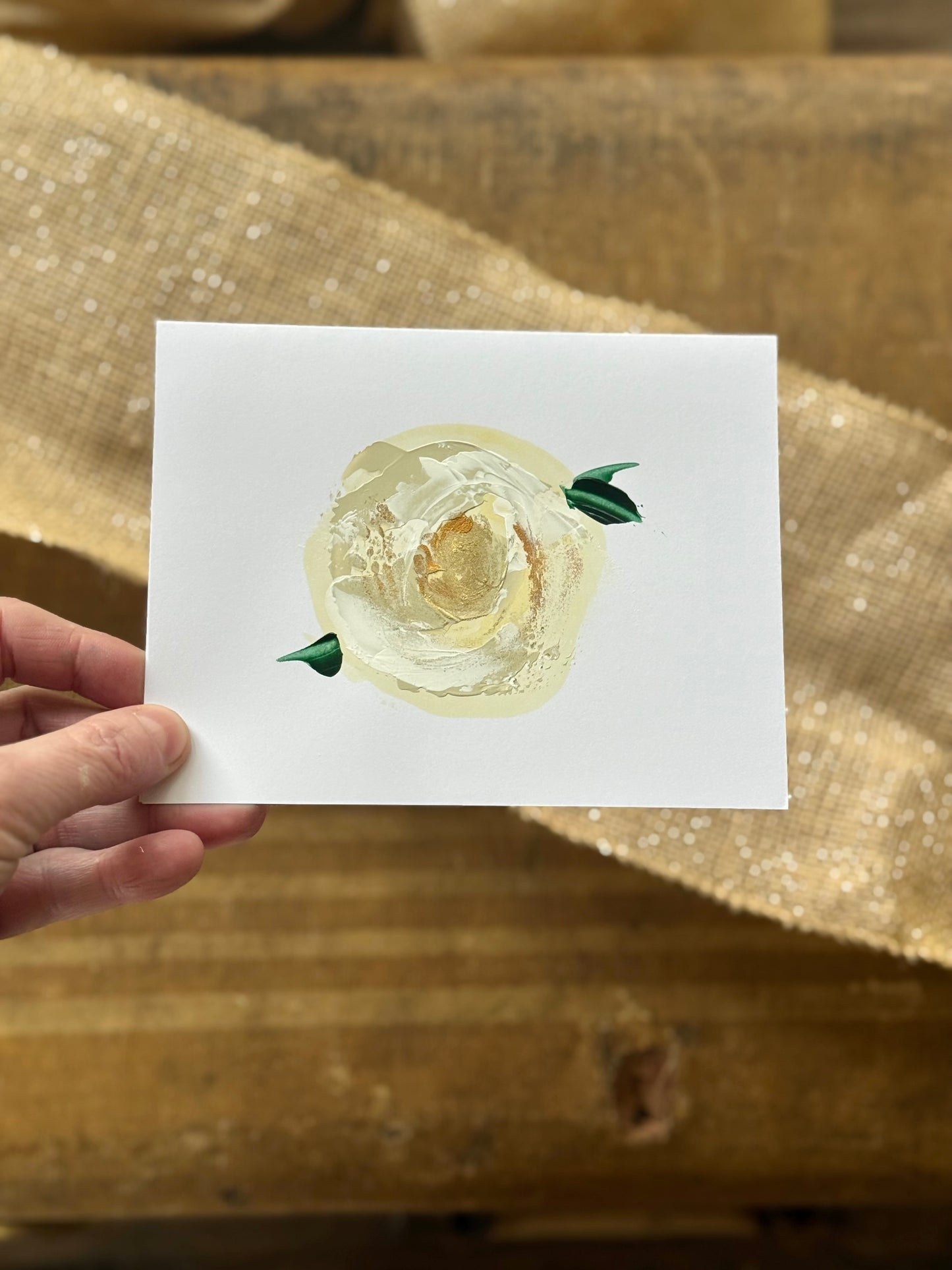 Original art cards - variety pack of flowers