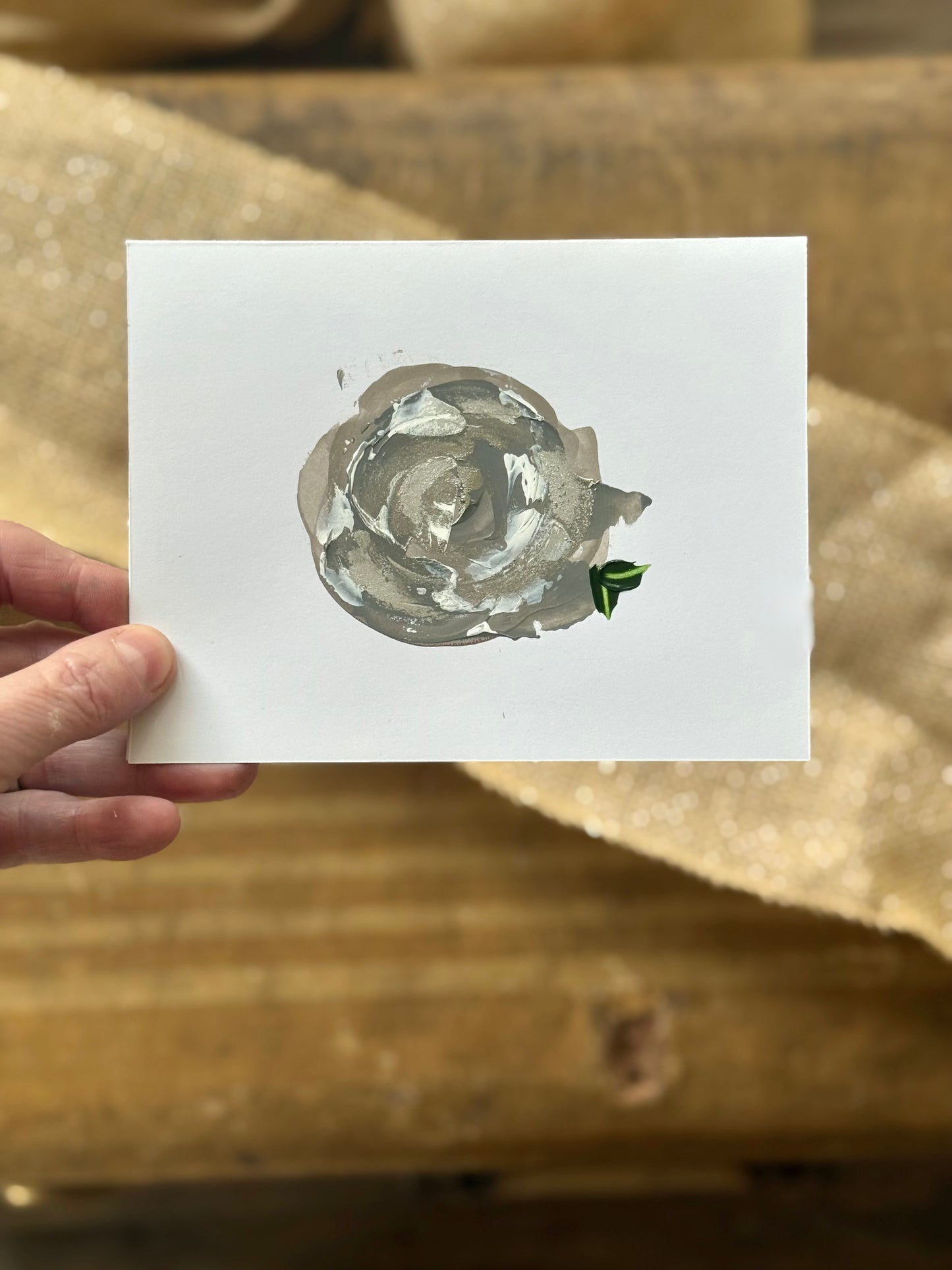 Original art cards - variety pack of flowers