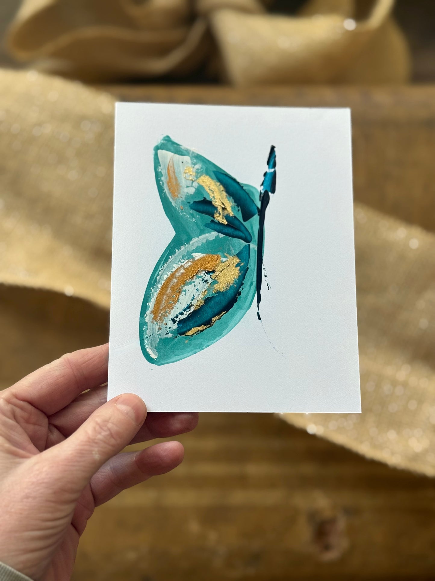 Original art cards - pack of five butterflies