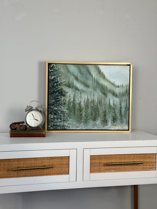 Original art 'rest in the woods' 16x20