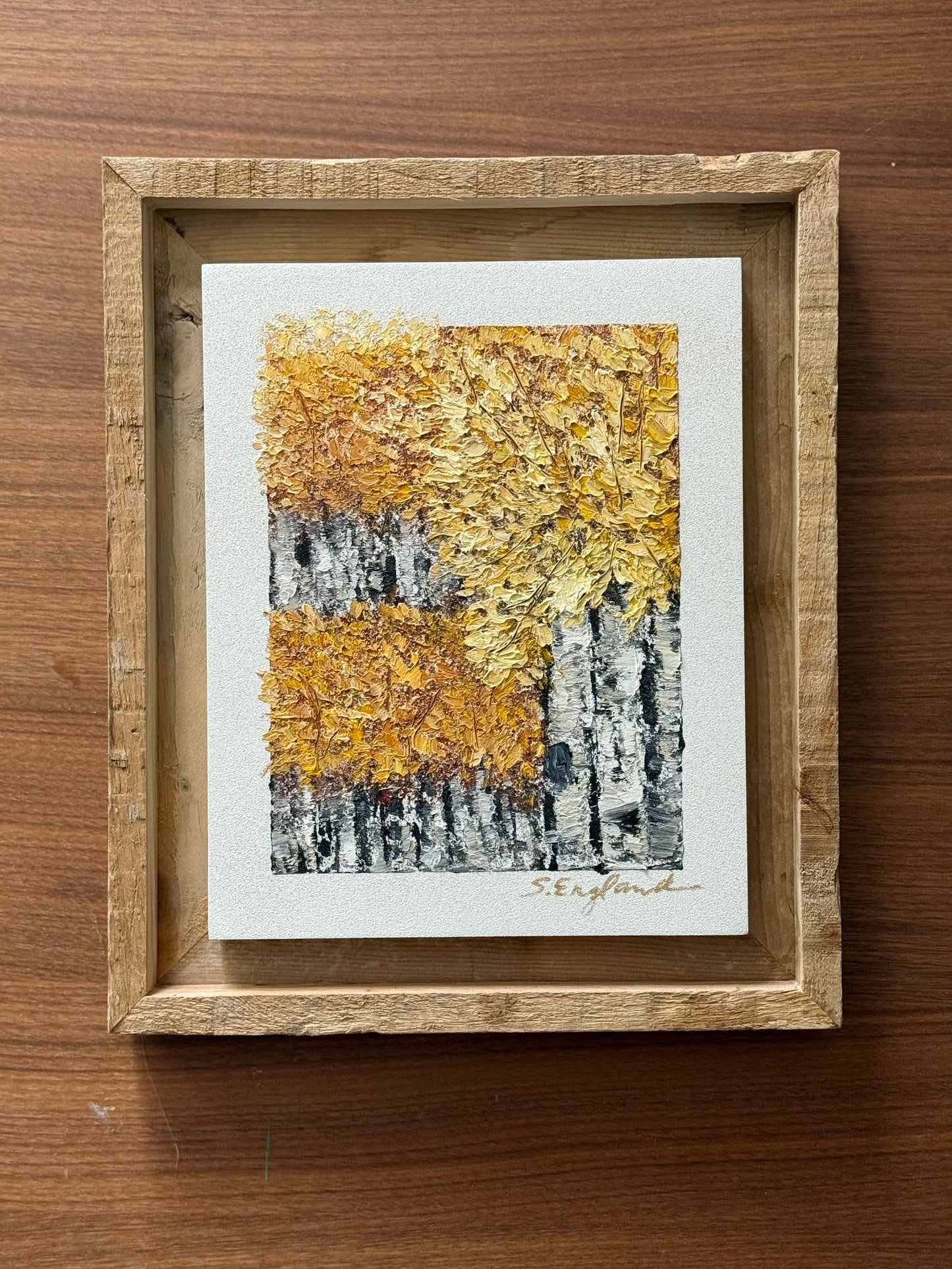 'I'll be back' 8x10 Original art on board