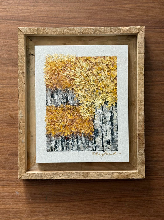 'I'll be back' 8x10 Original art on board