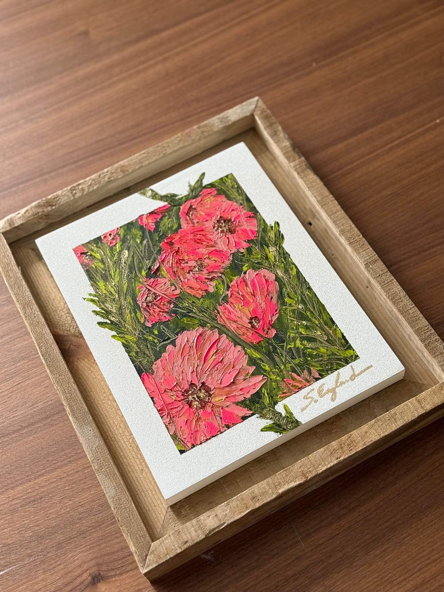 'Dive in' 8x10" original art on wood board