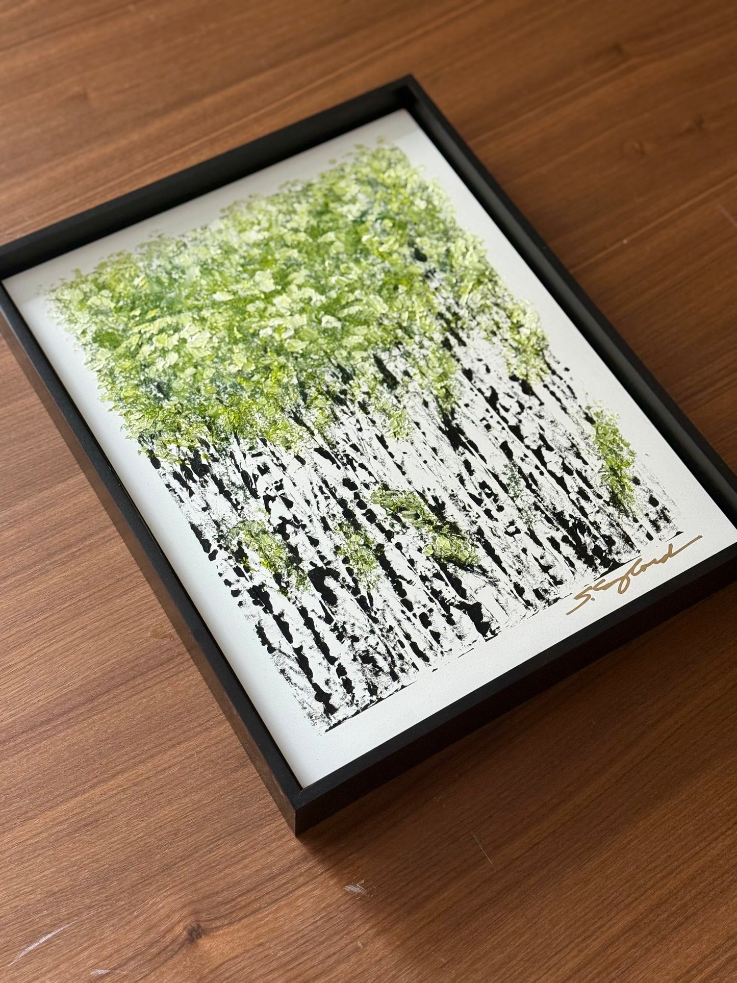 'Summer lovin' original art 11x14" on wood board