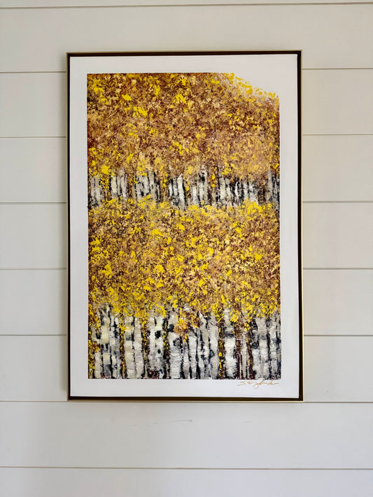 24x36" Original art 'Don't let it get away' bright and bold colors.