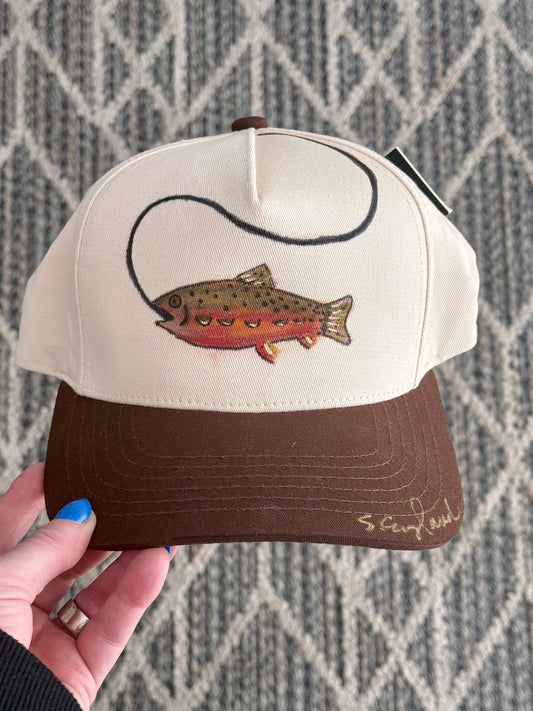 FOR SMALL HEADS...hand painted wearable art fish