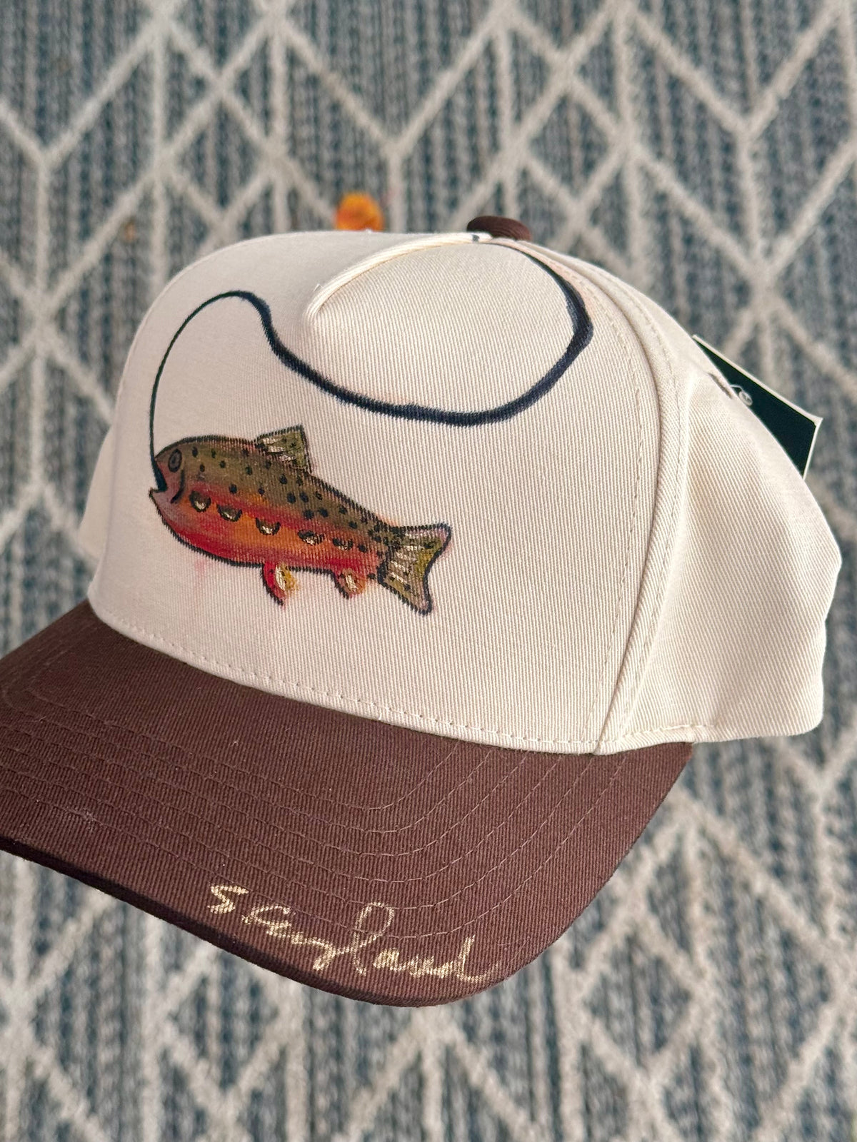 FOR SMALL HEADS...hand painted wearable art fish