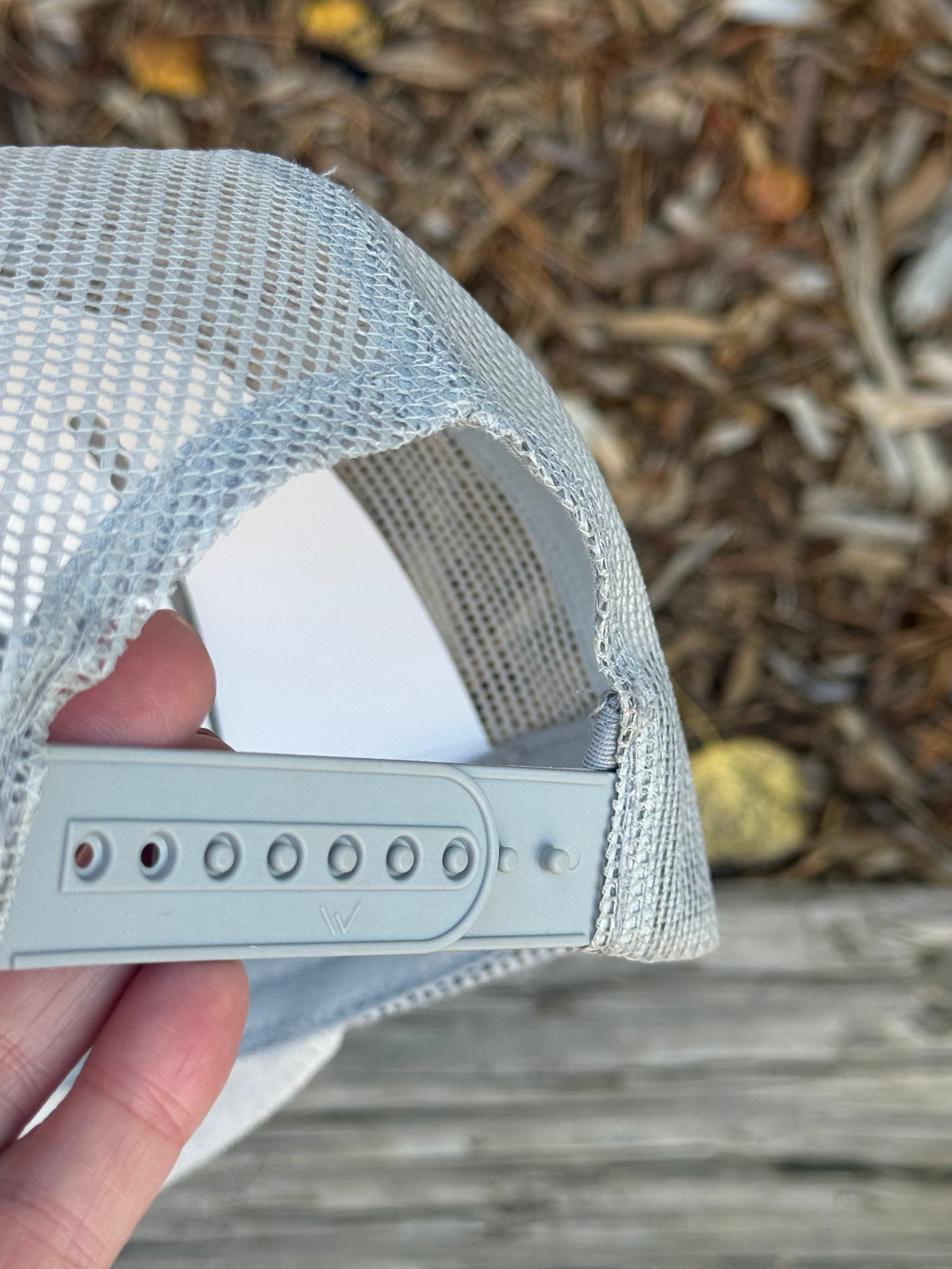 Hand painted light grey soft suede baseball cap - tree vibes