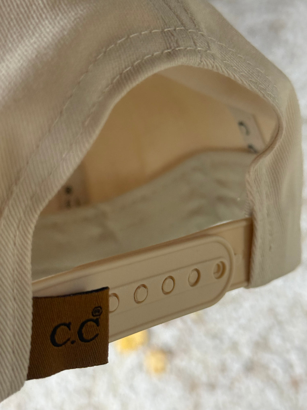 Wearable art! Hand painted on cream canvas/ black suede baseball hat - Buffalo scene