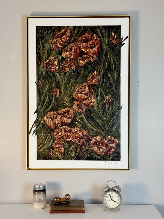 24x36" Original art " Garden Walk"