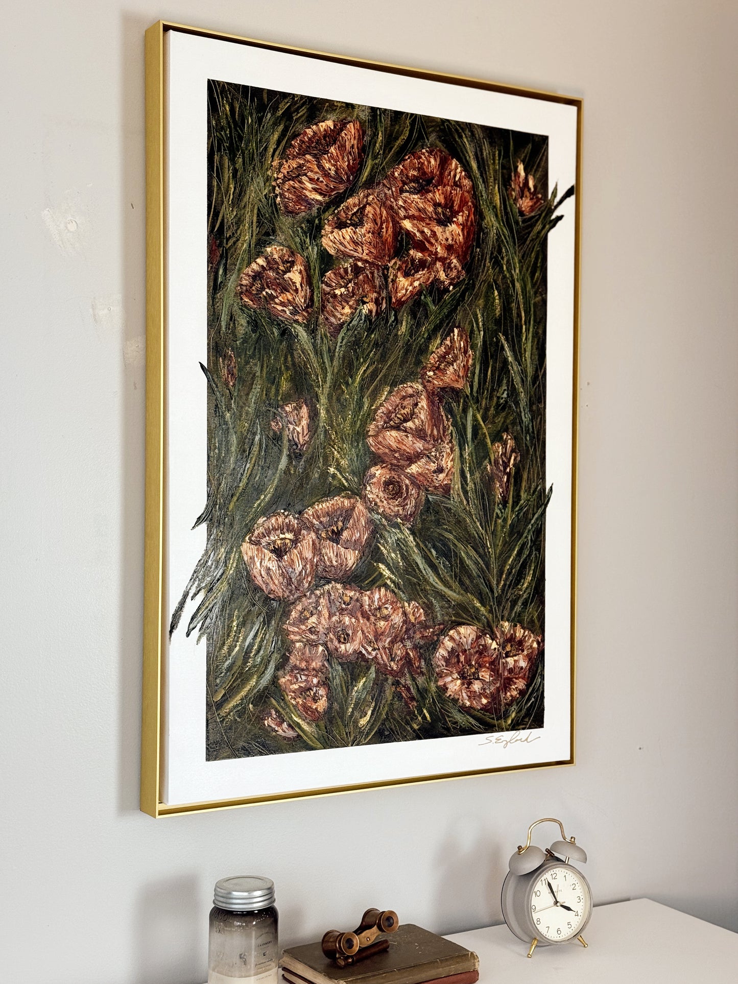 24x36" Original art " Garden Walk"